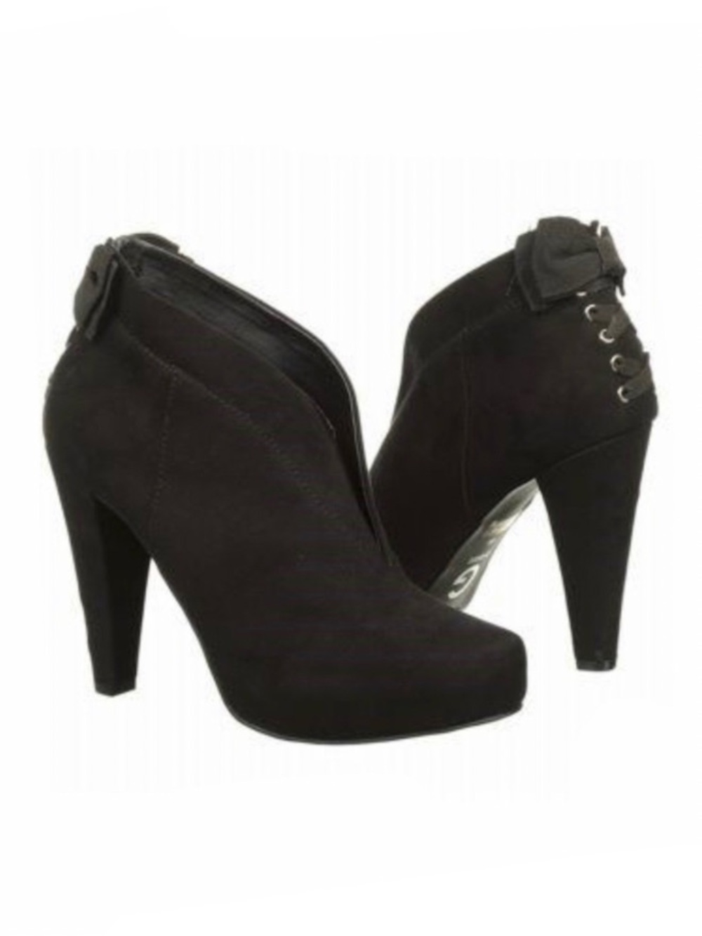 G By Guess Black Tarrah High Heel Booties Size 9.5 NEW